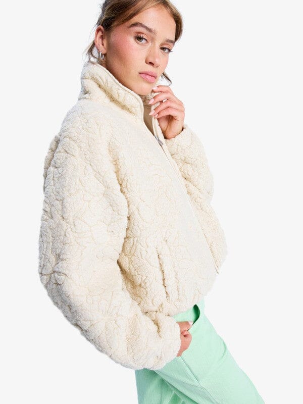 Blurry Cloud Fleece (XL) - Parchment Women's Hoodies & Sweatshirts Roxy 