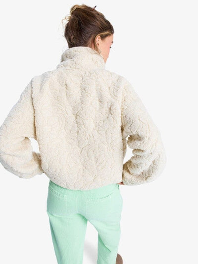 Blurry Cloud Fleece (XL) - Parchment Women's Hoodies & Sweatshirts Roxy 