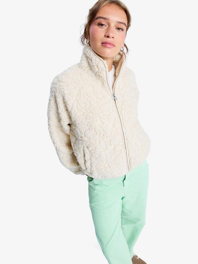 Blurry Cloud Fleece (XL) - Parchment Women's Hoodies & Sweatshirts Roxy 
