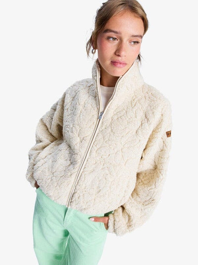 Blurry Cloud Fleece (XL) - Parchment Women's Hoodies & Sweatshirts Roxy 