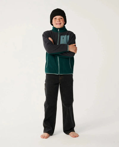 Boys Raw Energy Block Fleece - Blue/Green Children's Hoodies Rip Curl 