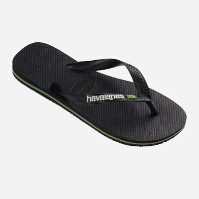 Brasil Logo - Black/Black Men's Shoes & Flip Flops Havaianas 