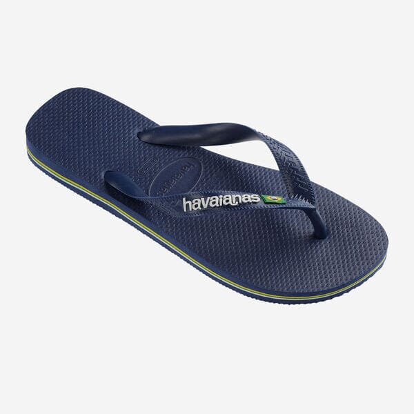 Brasil Logo - Navy Blue Men's Shoes & Flip Flops Havaianas 