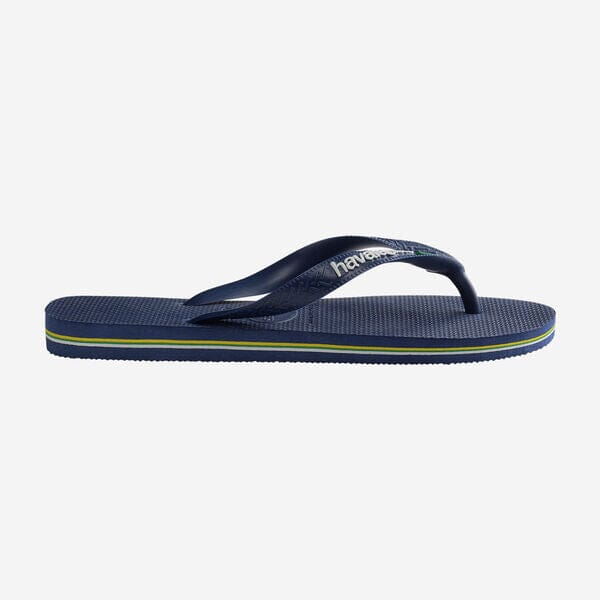 Brasil Logo - Navy Blue Men's Shoes & Flip Flops Havaianas 