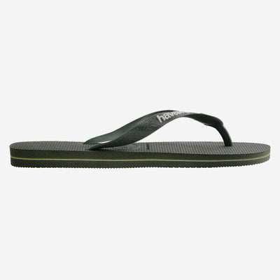 Brasil Logo - Olive Green/Olive Green Men's Shoes & Flip Flops Havaianas 