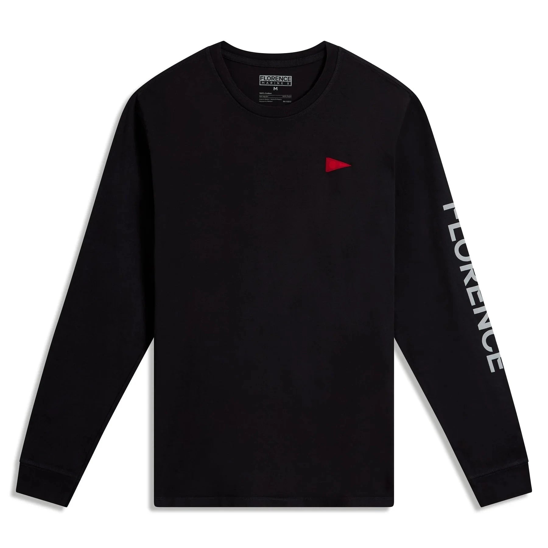 Burgee Long Sleeve T Shirt - Black Men's T-Shirts & Vests Florence Marine X S 