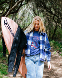 Cala Nights Check Jacket - Blue Women's Jackets Rip Curl Women S 