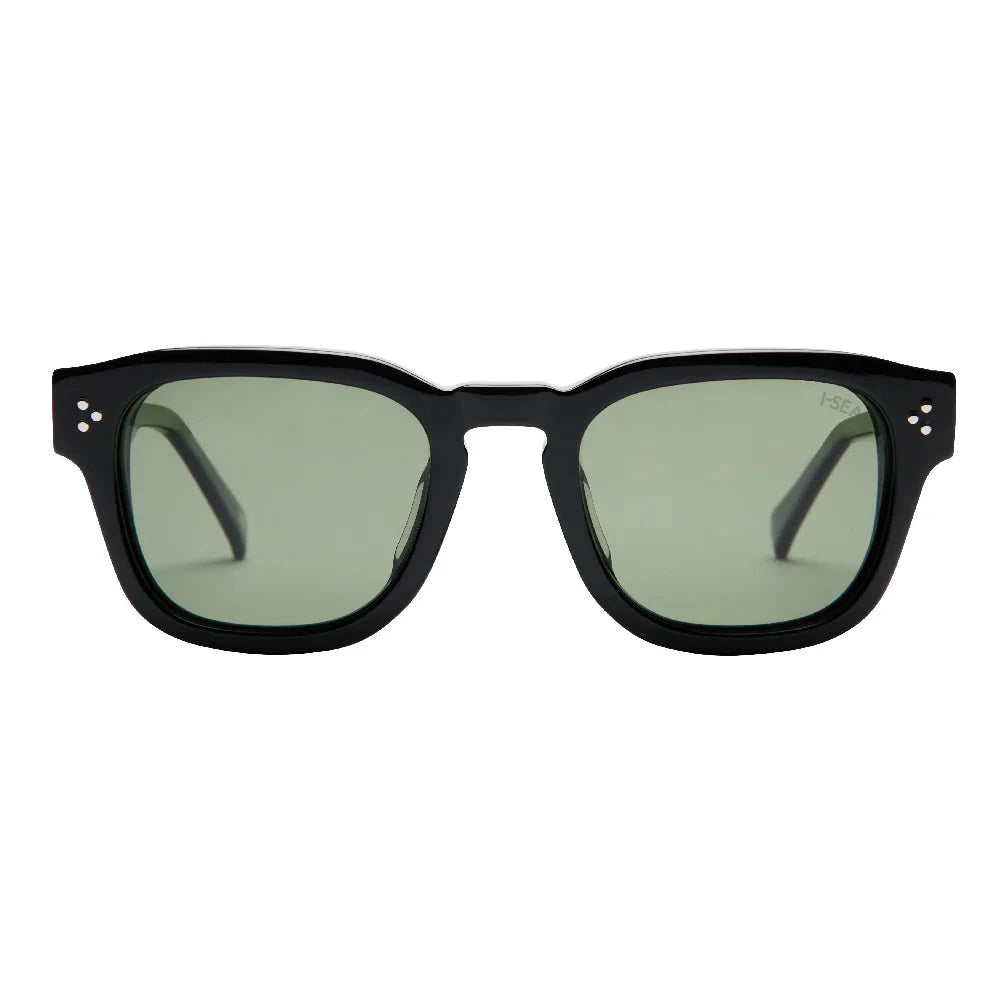 Camden - Black/Green Sunglasses I-Sea 