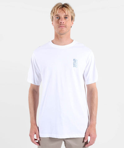 Cave Tee - White Men's T-Shirts & Vests Oxbow 