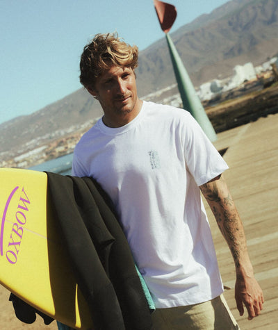 Cave Tee - White Men's T-Shirts & Vests Oxbow 