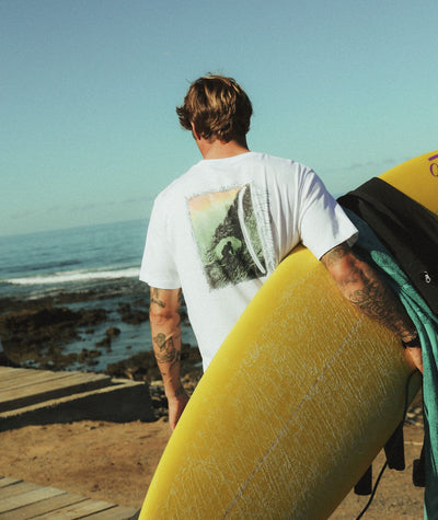 Cave Tee - White Men's T-Shirts & Vests Oxbow 