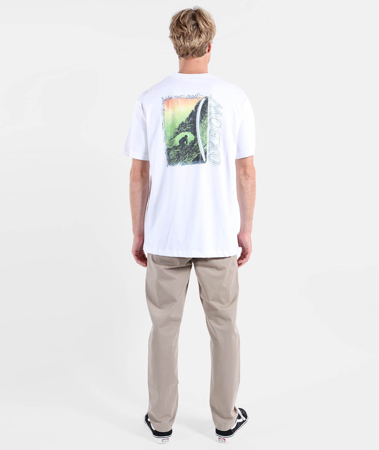 Cave Tee - White Men's T-Shirts & Vests Oxbow 