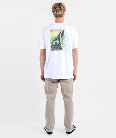 Cave Tee - White Men's T-Shirts & Vests Oxbow 