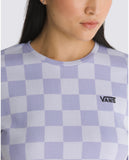 Check Crew Crop T-Shirt Women's T-Shirts and Vest Tops Vans Womens 