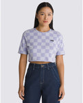 Check Crew Crop T-Shirt Women's T-Shirts and Vest Tops Vans Womens XS 