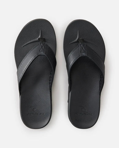 Chiba Bloom Open Toe Shoes - Black Men's Shoes & Flip Flops Rip Curl 