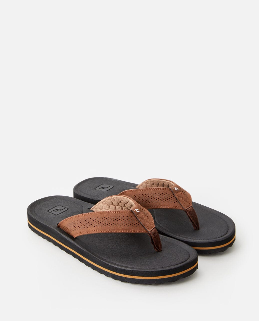 Chiba Open Toe - Brown/Black Men's Shoes & Flip Flops Rip Curl 
