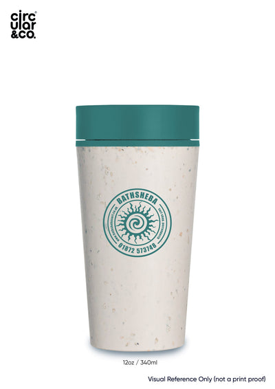 Circular&Co. Bathsheba Surf Reusable Coffee Cup, 12oz (340ml) - Aqua Cups & Flasks Circular&Co. 