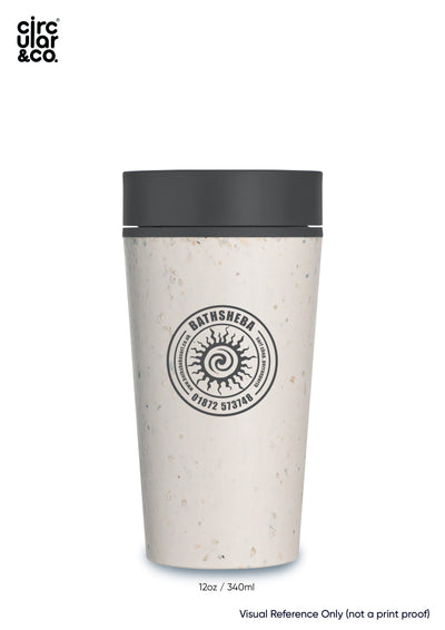 Circular&Co. Bathsheba Surf Reusable Coffee Cup, 12oz (340ml) - Black Cups & Flasks Circular&Co. 