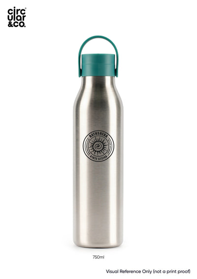 Circular&Co. Bathsheba Surf Reusable Water Bottle (750ml) - Aqua Cups & Flasks Circular&Co. 