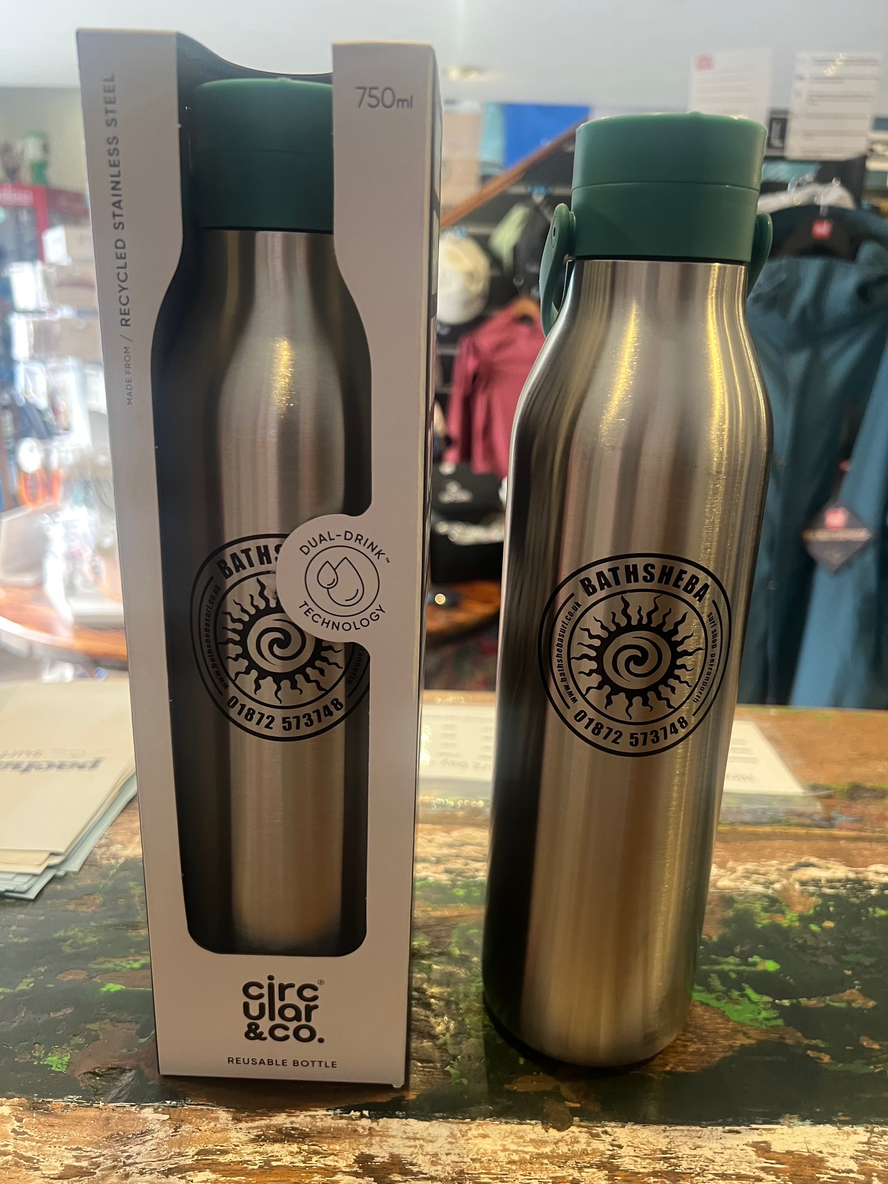 Circular&Co. Bathsheba Surf Reusable Water Bottle (750ml) - Aqua Cups & Flasks Circular&Co. 