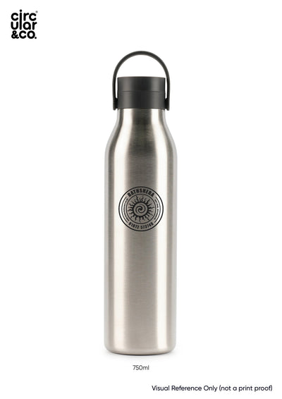 Circular&Co. Bathsheba Surf Reusable Water Bottle (750ml) - Black Cups & Flasks Circular&Co. 