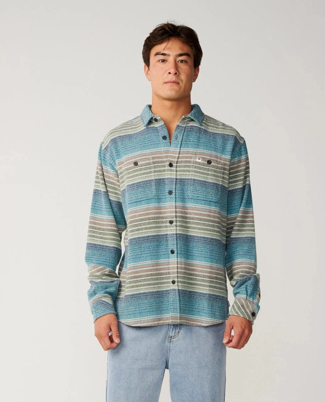 Classic Surf Baja Flannel Shirt - Dusty Jade Men's Shirts & Polos Rip Curl S 