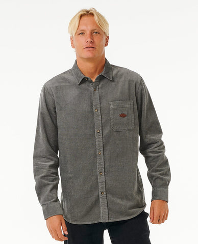 Classic Surf Cord Shirt - Charcoal Grey Men's Shirts & Polos Rip Curl S 