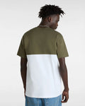 Colorblock T-Shirt - White/Grape Leaf Men's T-Shirts & Vests Vans 