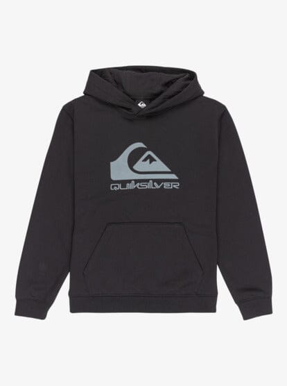Comp Logo Boys Hoodie - Black Children's Hoodies Quiksilver 8 