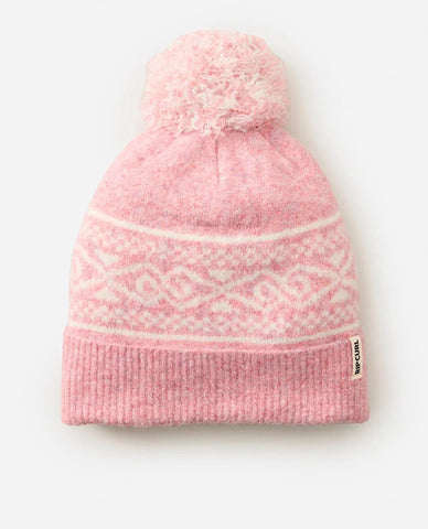 Cosmic Kiss Jacquard Beanie - Dusty Rose Marle Women's Hats,Caps & Scarves Rip Curl Women 