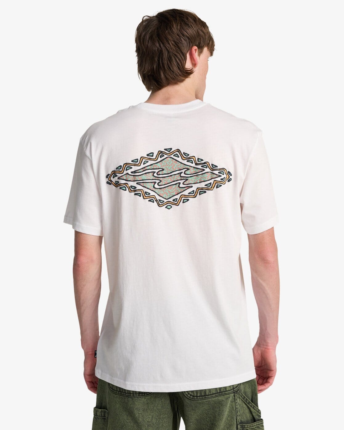 Crayon Wave Tee - White Men's T-Shirts & Vests Billabong 