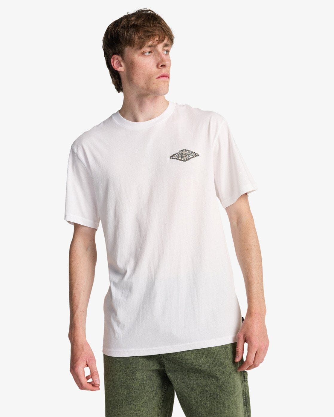 Crayon Wave Tee - White Men's T-Shirts & Vests Billabong S 