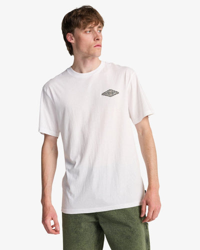 Crayon Wave Tee - White Men's T-Shirts & Vests Billabong S 