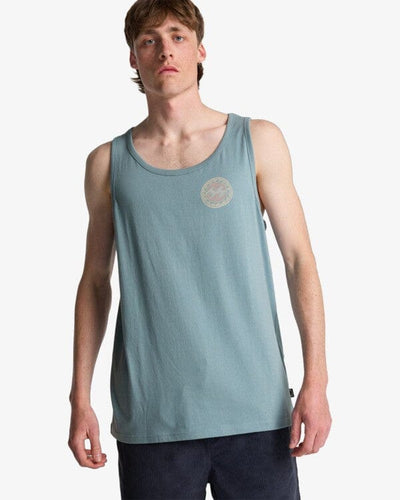 Crayon Wave Vest - Washed Blue Men's T-Shirts & Vests Billabong S 