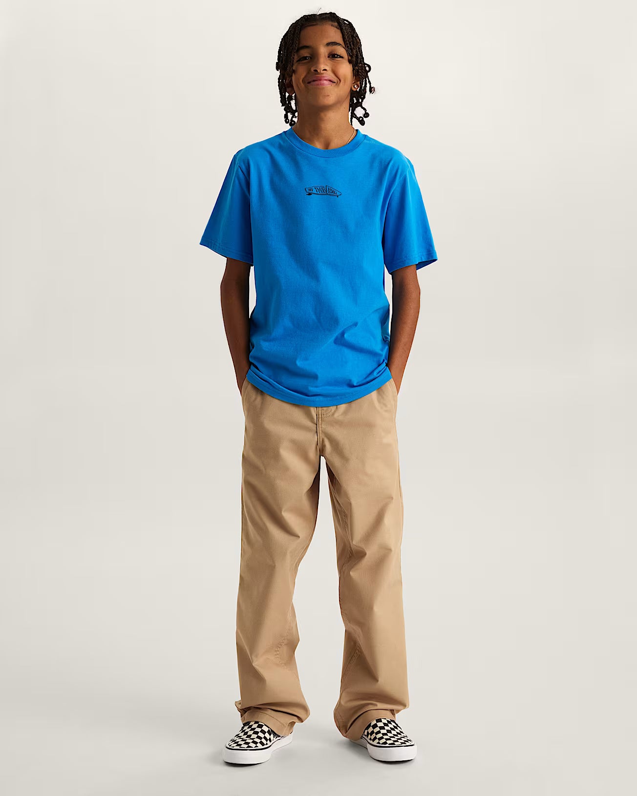 Crestline Kids Tee - Bright Azure Children's Tees Vans Youth S 