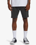 Crossfire Wave 18" Shorts - Washed Black Men's Shorts & Boardshorts Billabong 30" 