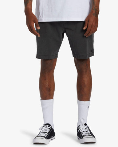 Crossfire Wave 18" Shorts - Washed Black Men's Shorts & Boardshorts Billabong 30" 