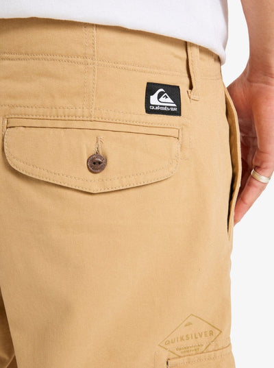 Crucial Battle Cargo - Khaki Men's Shorts & Boardshorts Quiksilver 
