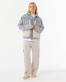 Cruisin' Sherpa Denim Jacket Women's Jackets Rip Curl Women 