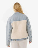 Crusin Sherpa Denim Jacket Women's Jackets Rip Curl Women 