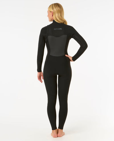 Dawn Patrol 3/2 Chest Zip Wetsuit - Black (2025) Women's wetsuits Rip Curl Women 