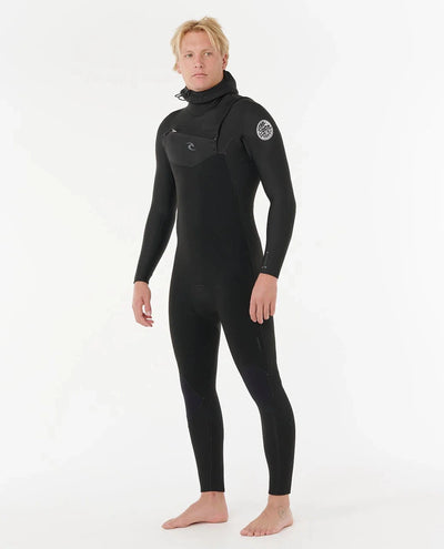 Dawn Patrol 5/4 Hooded Chest Zip Wetsuit - Black (2026) Wetsuits Rip Curl 