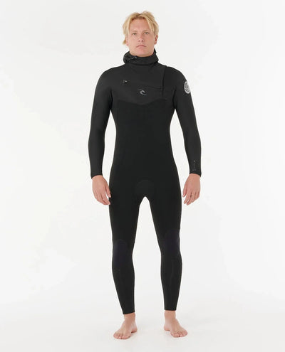 Dawn Patrol 5/4 Hooded Chest Zip Wetsuit - Black (2026) Wetsuits Rip Curl 