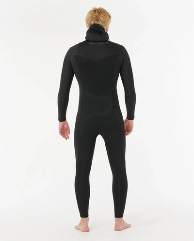 Dawn Patrol 5/4 Hooded Chest Zip Wetsuit - Black (2026) Wetsuits Rip Curl 