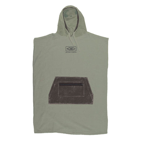 Daybreak Hooded Poncho Olive Changing Robes Ocean & Earth 