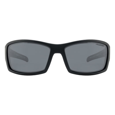 DD Defendor - Satin Black - Grey Polarised Sunglasses Dirty Dog 