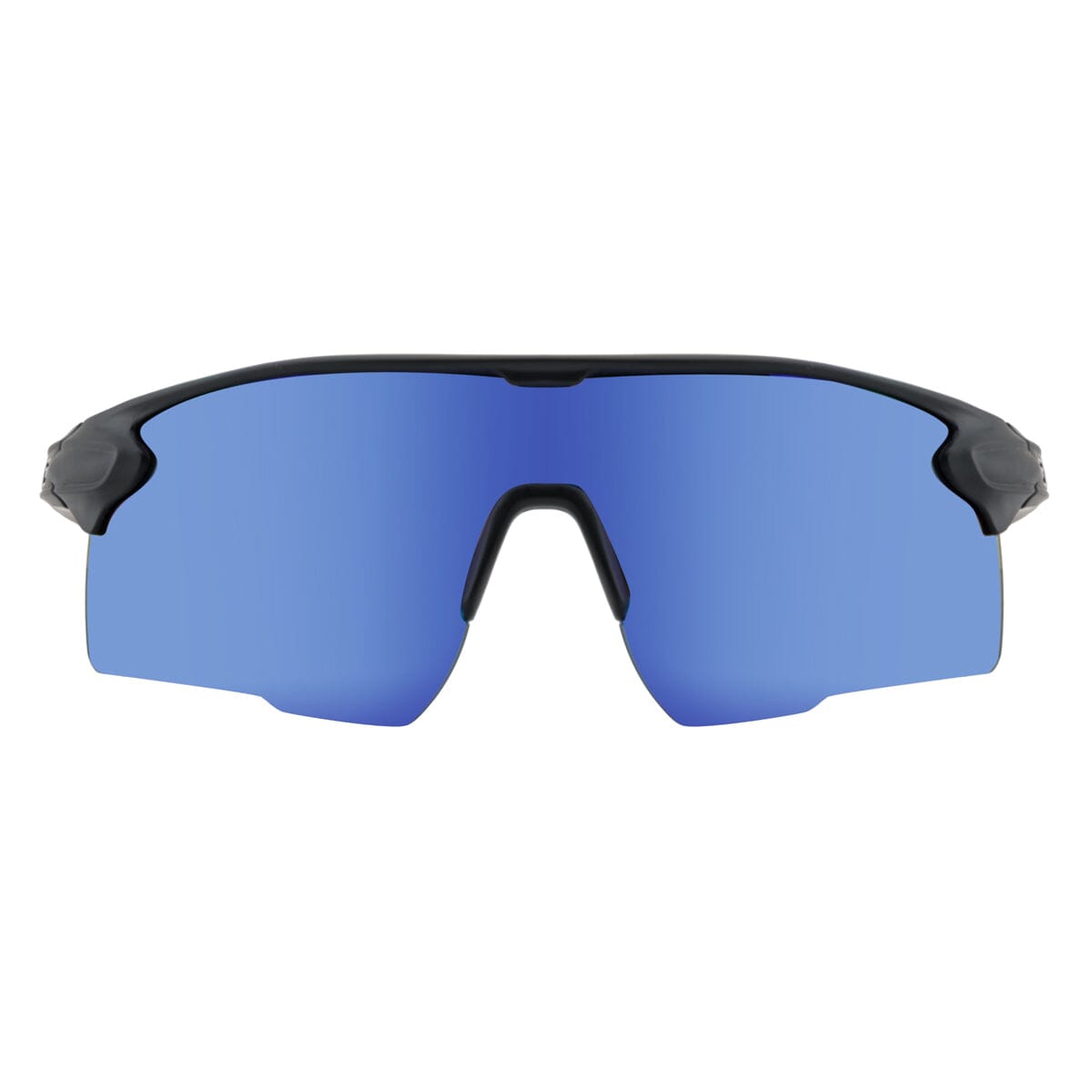DD Force Satin Black - Grey/Blue Mirror Polarised Sunglasses Dirty Dog 