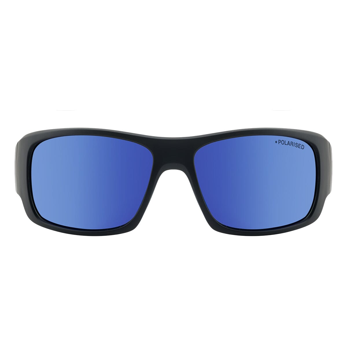 DD Gorilla - Satin Black/Grey Blue Mirror Polarised Sunglasses Dirty Dog 