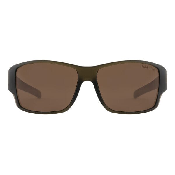 DD Hoodoo - Satin Crystal Olive/Brown Polarized Sunglasses Dirty Dog 